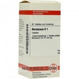 ABROTANUM D 1 Tabletten 80 St