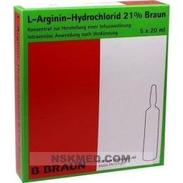 L-ARGININ-HYDROCHLORID 21% Elek.-Konz.Inf.-L. 5X20 ml