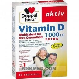 Доппельгерц таблетки (DOPPELHERZ) Vitamin D 1.000 I.E. EXTRA Tabletten 45 St