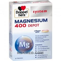DOPPELHERZ Magnesium 400 Depot system Tabletten 30 St