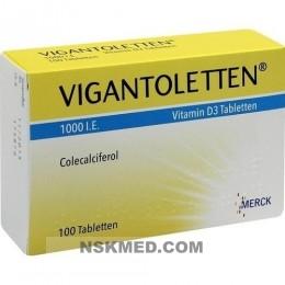 Вигантолеттен витамин D3 (VIGANTOLETTEN 1.000 I.E. Vitamin D3) Tabletten 100 St