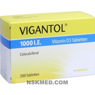 Вигантол витамин D3 ( VIGANTOL 1.000 I.E. Vitamin D3) Tabletten 200 St