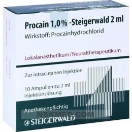 PROCAIN 1% Steigerwald Injektionslösung 10X2 ml